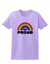 TooLoud Rainbow - Be Proud Gay Pride Womens T-Shirt-Womens T-Shirt-TooLoud-Lavender-X-Small-Davson Sales