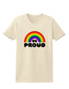 TooLoud Rainbow - Be Proud Gay Pride Womens T-Shirt-Womens T-Shirt-TooLoud-Natural-X-Small-Davson Sales