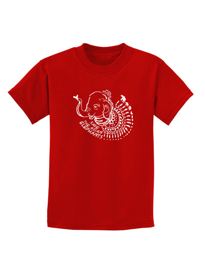 TooLoud Save the Asian Elephants Childrens Dark T-Shirt-Childrens T-Shirt-TooLoud-Red-X-Small-Davson Sales