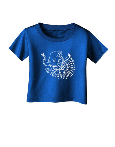 TooLoud Save the Asian Elephants Infant T-Shirt Dark-Infant T-Shirt-TooLoud-Royal-Blue-06-Months-Davson Sales