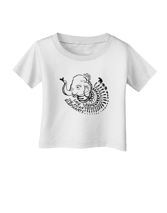 TooLoud Save the Asian Elephants Infant T-Shirt-Infant T-Shirt-TooLoud-White-06-Months-Davson Sales