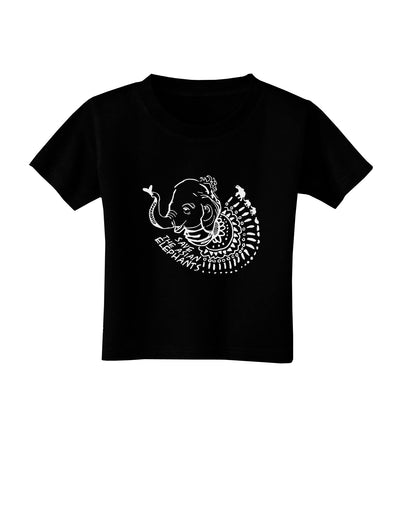 TooLoud Save the Asian Elephants Toddler T-Shirt Dark-Toddler T-shirt-TooLoud-Black-2T-Davson Sales