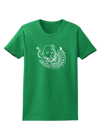TooLoud Save the Asian Elephants Womens Dark T-Shirt-Womens T-Shirt-TooLoud-Kelly-Green-X-Small-Davson Sales