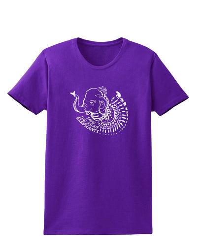 TooLoud Save the Asian Elephants Womens Dark T-Shirt-Womens T-Shirt-TooLoud-Purple-X-Small-Davson Sales