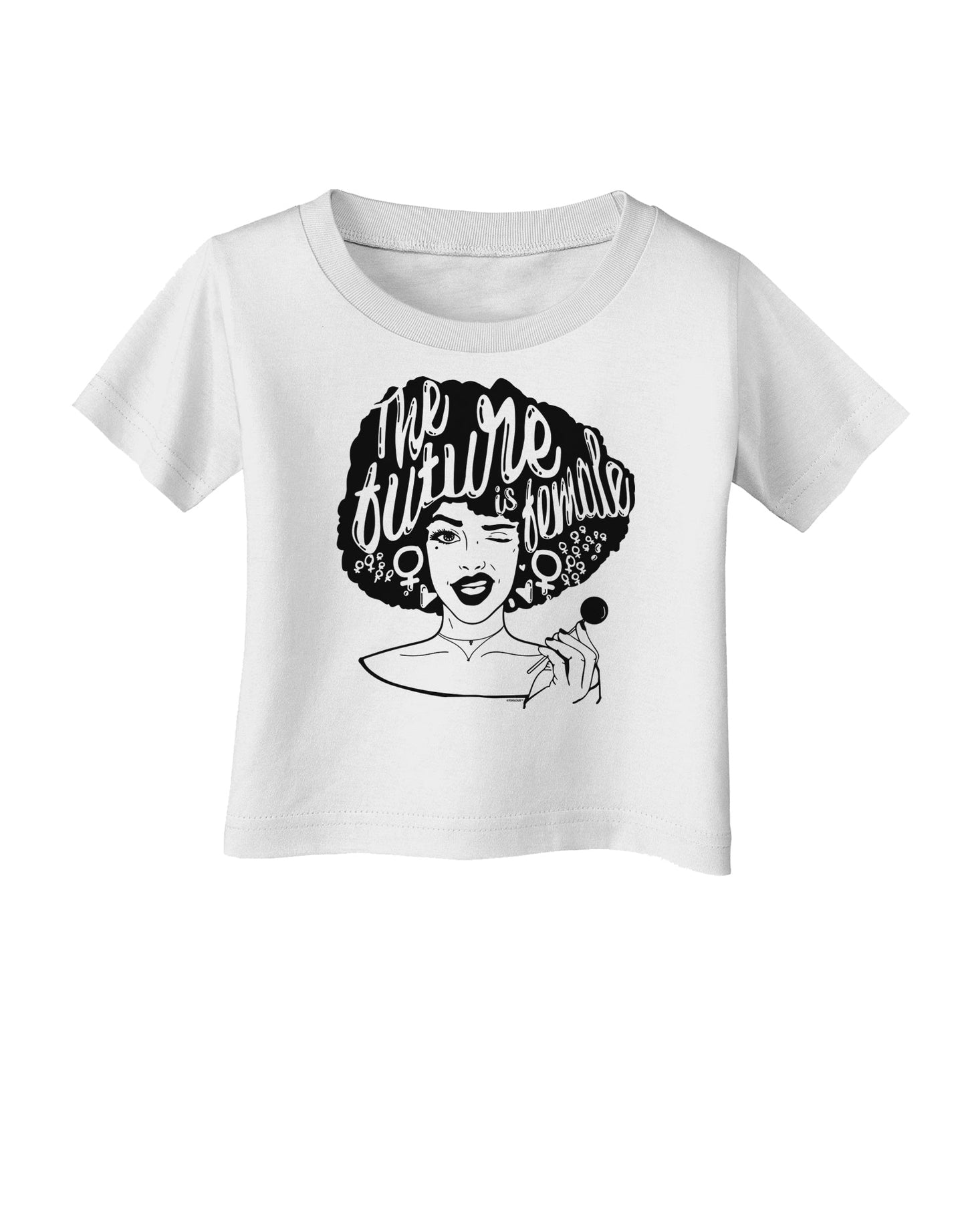 TooLoud The Future Is Female Infant T-Shirt-Infant T-Shirt-TooLoud-White-06-Months-Davson Sales