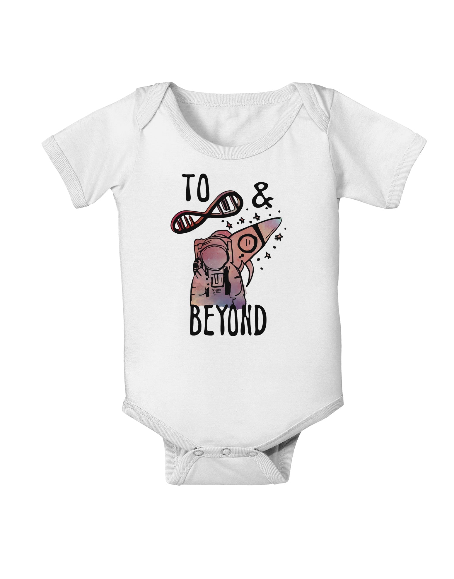 TooLoud To infinity and beyond Baby Romper Bodysuit-Baby Romper-TooLoud-White-06-Months-Davson Sales