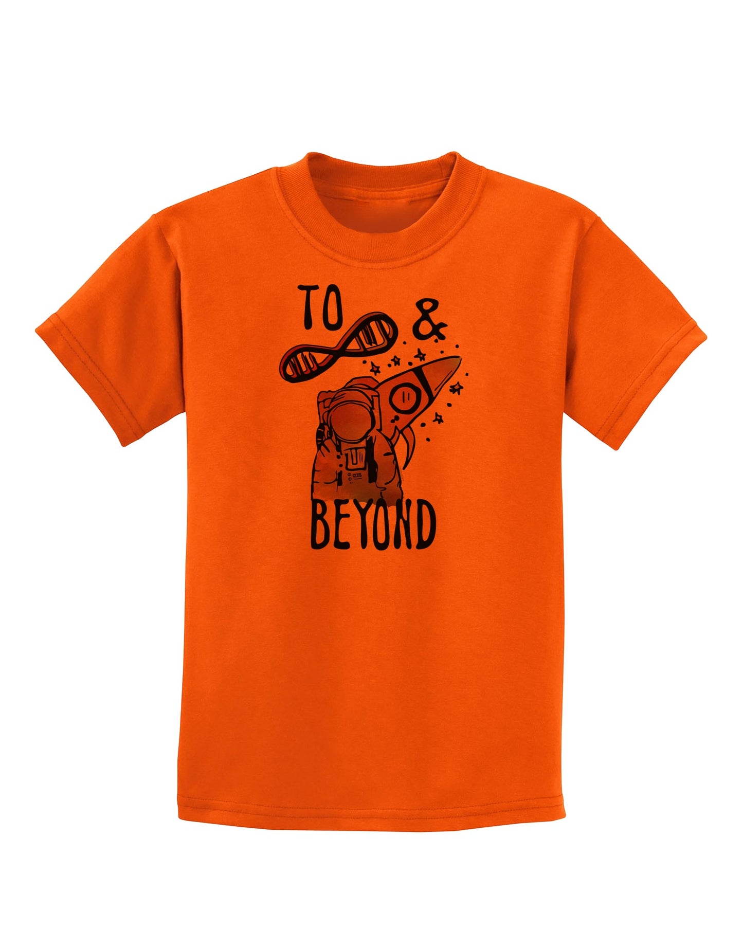 TooLoud To infinity and beyond Childrens T-Shirt-Childrens T-Shirt-TooLoud-Orange-X-Small-Davson Sales