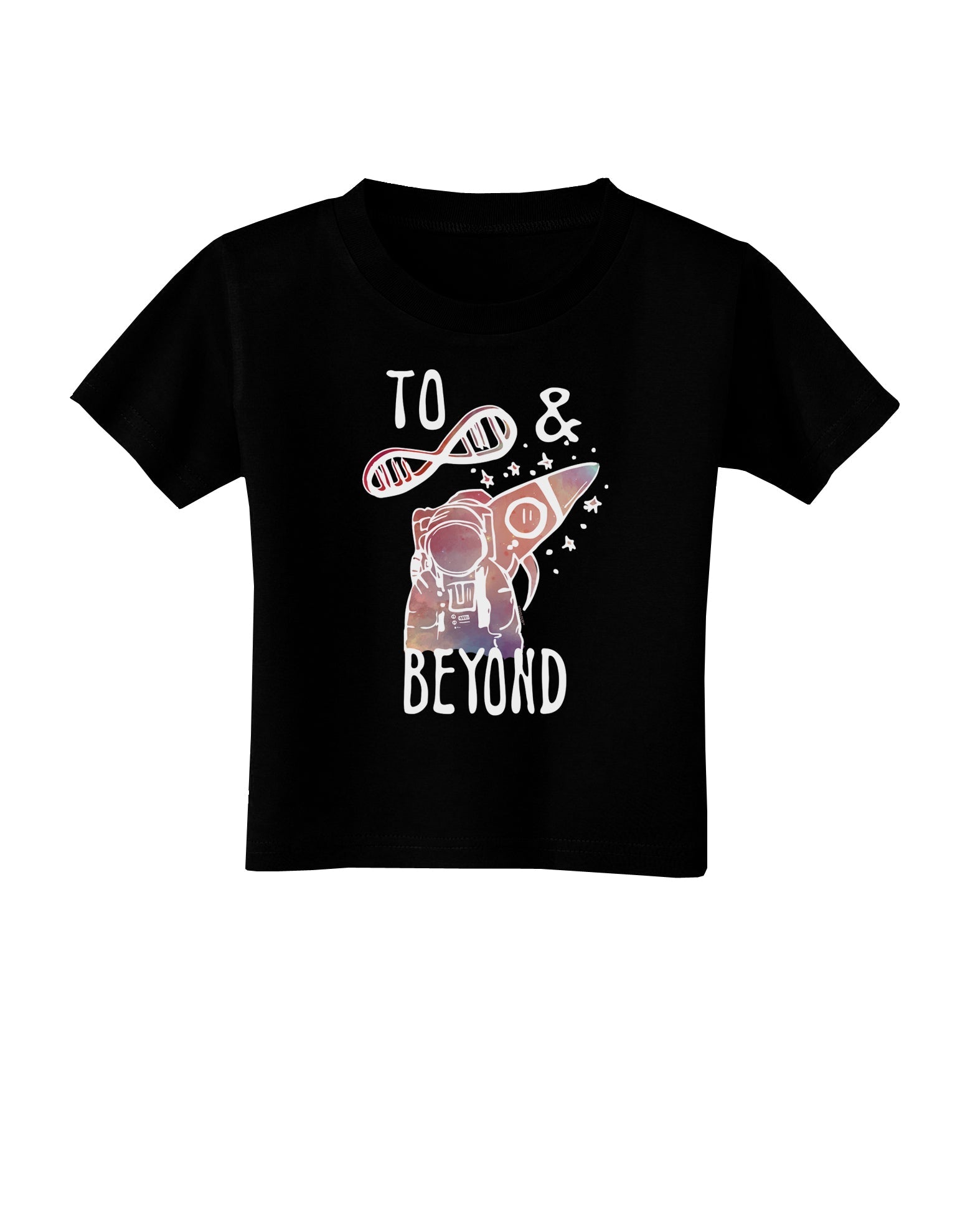 TooLoud To infinity and beyond Dark Toddler T-Shirt Dark-Toddler T-shirt-TooLoud-Black-2T-Davson Sales