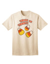 TooLoud Trick or Treat Cute Candy Corn Halloween Adult T-Shirt-unisex t-shirt-TooLoud-Natural-Small-Davson Sales