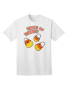 TooLoud Trick or Treat Cute Candy Corn Halloween Adult T-Shirt-unisex t-shirt-TooLoud-White-Small-Davson Sales