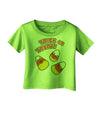 TooLoud Trick or Treat Cute Candy Corn Halloween Infant T-Shirt-Infant T-Shirt-TooLoud-Lime-Green-06-Months-Davson Sales