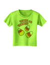 TooLoud Trick or Treat Cute Candy Corn Halloween Toddler T-Shirt-Toddler T-Shirt-TooLoud-Lime-Green-2T-Davson Sales