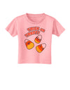 TooLoud Trick or Treat Cute Candy Corn Halloween Toddler T-Shirt-Toddler T-Shirt-TooLoud-Candy-Pink-2T-Davson Sales