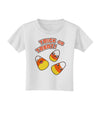 TooLoud Trick or Treat Cute Candy Corn Halloween Toddler T-Shirt-Toddler T-Shirt-TooLoud-White-2T-Davson Sales