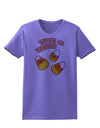 TooLoud Trick or Treat Cute Candy Corn Halloween Womens T-Shirt-Womens T-Shirt-TooLoud-Violet-X-Small-Davson Sales