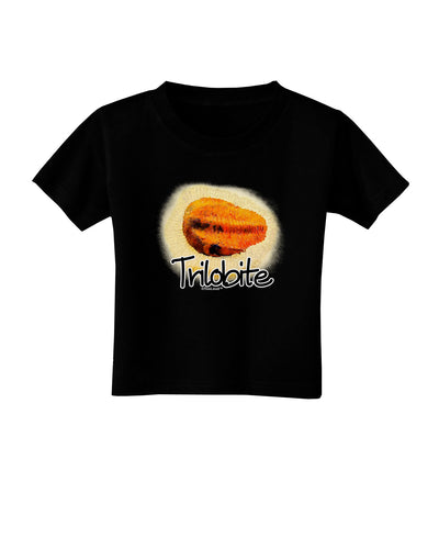 TooLoud Trilobite Fossil Watercolor Text Toddler T-Shirt Dark-Toddler T-Shirt-TooLoud-Black-2T-Davson Sales