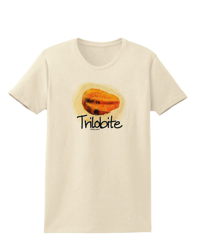 TooLoud Trilobite Fossil Watercolor Text Womens T-Shirt-Womens T-Shirt-TooLoud-Natural-X-Small-Davson Sales