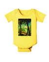 TooLoud Tropical Skyline Baby Romper Bodysuit-Baby Romper-TooLoud-Yellow-06-Months-Davson Sales