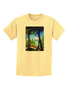 TooLoud Tropical Skyline Childrens T-Shirt-Childrens T-Shirt-TooLoud-Daffodil-Yellow-X-Small-Davson Sales