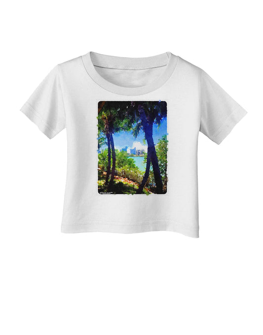 TooLoud Tropical Skyline Infant T-Shirt-Infant T-Shirt-TooLoud-White-06-Months-Davson Sales