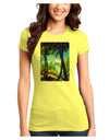 TooLoud Tropical Skyline Juniors T-Shirt-Womens Juniors T-Shirt-TooLoud-Yellow-Juniors Fitted X-Small-Davson Sales