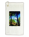 TooLoud Tropical Skyline Micro Terry Gromet Golf Towel 11&#x22;x19-Golf Towel-TooLoud-White-Davson Sales