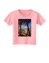 TooLoud Tropical Skyline Toddler T-Shirt-Toddler T-Shirt-TooLoud-Candy-Pink-2T-Davson Sales