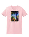 TooLoud Tropical Skyline Womens T-Shirt-Womens T-Shirt-TooLoud-PalePink-X-Small-Davson Sales