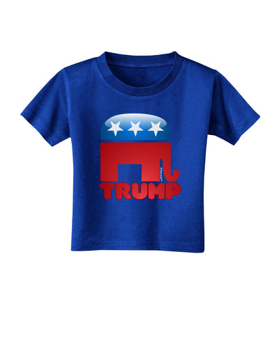 TooLoud Trump Bubble Symbol Toddler T-Shirt Dark-Toddler T-Shirt-TooLoud-Royal-Blue-2T-Davson Sales