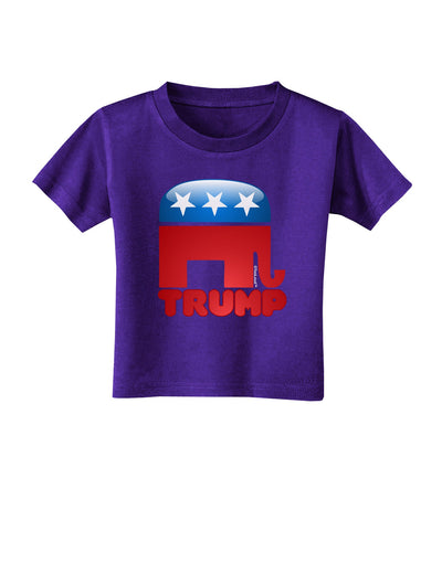 TooLoud Trump Bubble Symbol Toddler T-Shirt Dark-Toddler T-Shirt-TooLoud-Purple-2T-Davson Sales