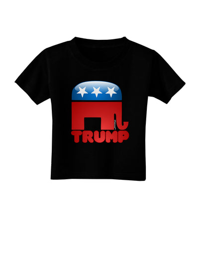 TooLoud Trump Bubble Symbol Toddler T-Shirt Dark-Toddler T-Shirt-TooLoud-Black-2T-Davson Sales