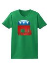 TooLoud Trump Bubble Symbol Womens Dark T-Shirt-TooLoud-Kelly-Green-X-Small-Davson Sales