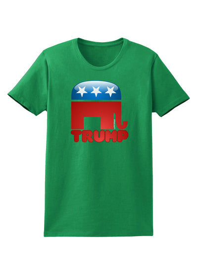 TooLoud Trump Bubble Symbol Womens Dark T-Shirt-TooLoud-Kelly-Green-X-Small-Davson Sales