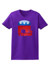 TooLoud Trump Bubble Symbol Womens Dark T-Shirt-TooLoud-Purple-X-Small-Davson Sales