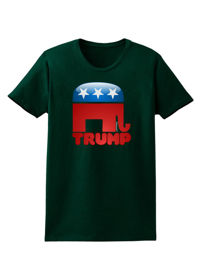 TooLoud Trump Bubble Symbol Womens Dark T-Shirt-TooLoud-Forest-Green-Small-Davson Sales