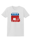 TooLoud Trump Bubble Symbol Womens T-Shirt-Womens T-Shirt-TooLoud-White-X-Small-Davson Sales