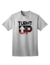 TooLoud Turnt Up Distressed Adult T-Shirt-unisex t-shirt-TooLoud-AshGray-Small-Davson Sales