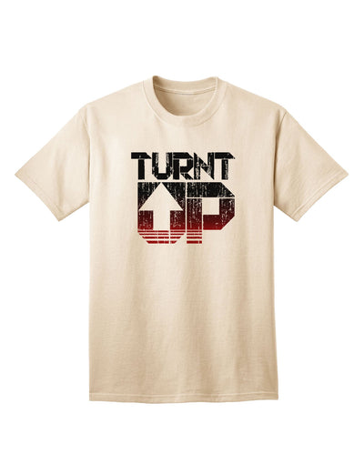 TooLoud Turnt Up Distressed Adult T-Shirt-unisex t-shirt-TooLoud-Natural-Small-Davson Sales