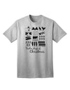 TooLoud Twelve Days of Christmas Text Adult T-Shirt-unisex t-shirt-TooLoud-AshGray-Small-Davson Sales