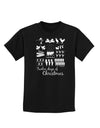 TooLoud Twelve Days of Christmas Text Childrens Dark T-Shirt-Childrens T-Shirt-TooLoud-Black-X-Small-Davson Sales