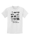 TooLoud Twelve Days of Christmas Text Childrens T-Shirt-Childrens T-Shirt-TooLoud-White-X-Small-Davson Sales