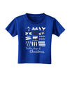 TooLoud Twelve Days of Christmas Text Toddler T-Shirt Dark-Toddler T-Shirt-TooLoud-Royal-Blue-2T-Davson Sales