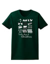 TooLoud Twelve Days of Christmas Text Womens Dark T-Shirt-TooLoud-Forest-Green-Small-Davson Sales