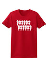 TooLoud Twelve Drummers Drumming Womens Dark T-Shirt-TooLoud-Red-X-Small-Davson Sales