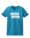 TooLoud Twelve Drummers Drumming Womens Dark T-Shirt-TooLoud-Turquoise-X-Small-Davson Sales