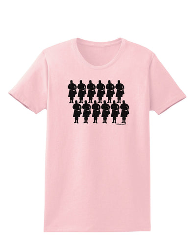 TooLoud Twelve Drummers Drumming Womens T-Shirt-Womens T-Shirt-TooLoud-PalePink-X-Small-Davson Sales