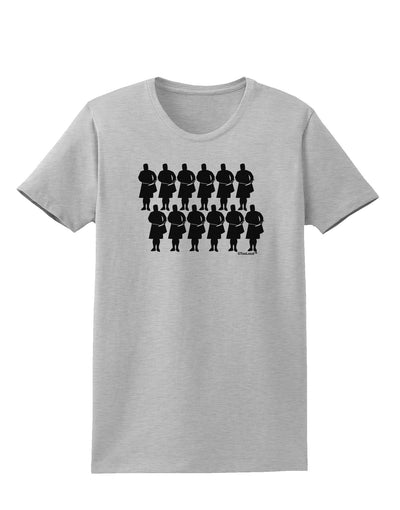 TooLoud Twelve Drummers Drumming Womens T-Shirt-Womens T-Shirt-TooLoud-AshGray-X-Small-Davson Sales