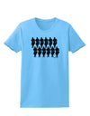 TooLoud Twelve Drummers Drumming Womens T-Shirt-Womens T-Shirt-TooLoud-Aquatic-Blue-X-Small-Davson Sales