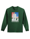 TooLoud Twin Towers Remember Adult Long Sleeve Dark T-Shirt-TooLoud-Dark-Green-Small-Davson Sales