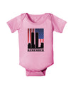 TooLoud Twin Towers Remember Baby Romper Bodysuit-Baby Romper-TooLoud-Pink-06-Months-Davson Sales